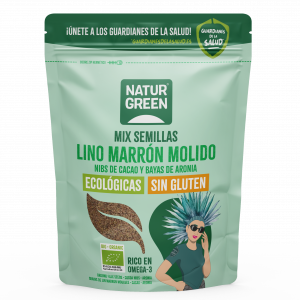 NaturGreen Semillas de Lino, nibs cacao y aronia Bio 150 gr
