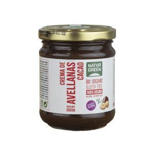 Naturgreen Crema Avellanas Cacao Contenido Reducido de Azucares Bio 200 gr