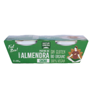 Naturgreen Postre Almendra Chocolate Bio 2 x 125 gr