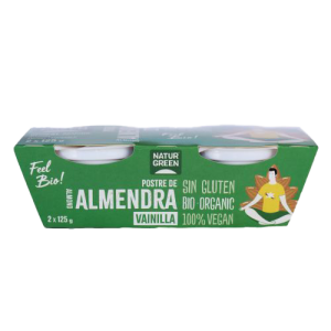 Naturgreen Postre Almendra Vainilla Bio 2 x 125 gr