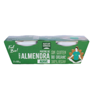 Naturgreen Postre Almendras con Agave Bio 2 x 125 gr