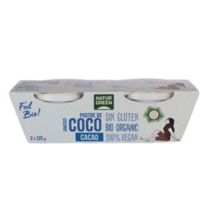 Naturgreen Postre Coco Cacao Bio 2 x 125 gr