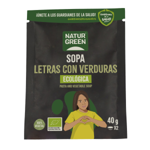 Naturgreen Sopa Letras con Verduras Bio 6x40 gr