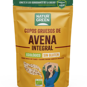 Naturgreen Copos de Avena Gruesos S/Gluten Bio 1000gr