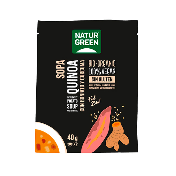 Naturgreen Sopa Quinoa Con Boniato & Cúrcuma 6x40 gr