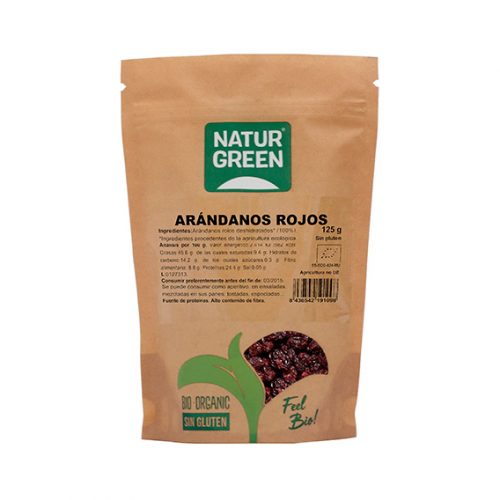 Naturgreen Arándanos Rojos Deshidratados Bio 125 gr
