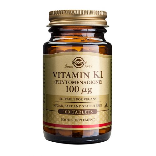 Vitamina K1 Natural 100 mg 100 Comprimidos