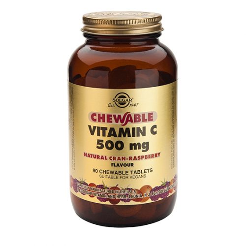 Vitamina C 500 mg Masticables Sabor Frambuesa 90 Comprimidos